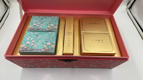 Luxury Food Cake Paper Box Pink Gift Box Packaging With Lock