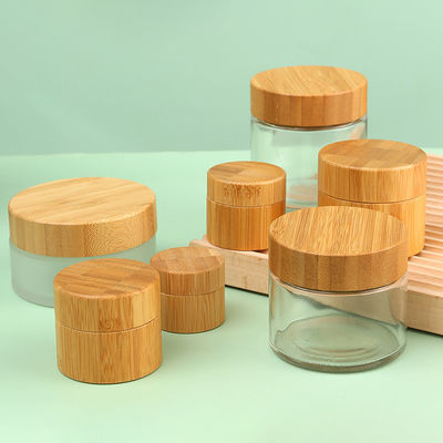 Face Cream Cosmetic Bottle Packaging 5ml 15ml 30ml 50ml 100ml Frosted Clear Glass Jar