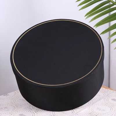 Black Flowers Bouquet Packaging Round Gift Clear PVC Cylindrical Flower Box