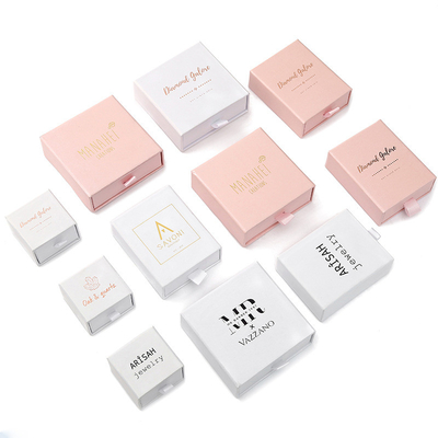 Ecofriendly Small Drawer Gift Jewelry Packaging Box Paper Custom Printed Luxury