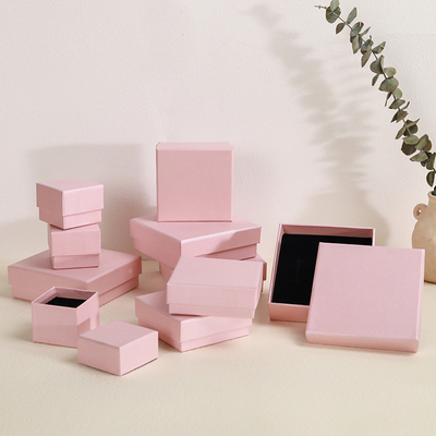 Pink Jewelry Packaging Gift Box Heaven Earth Cover 100 PCS Bracelet Ring Earrings