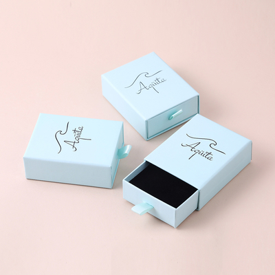 Small Handle Jewelry Drawer Packaging Box 5*5*4cm Match Cardboard Paper