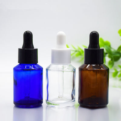 1oz 2oz 15ml 30ml 50ml Amber Empty Angled Shoulder Glass Dropper Essential Oil Bottle Packing Logo Customized Accepted