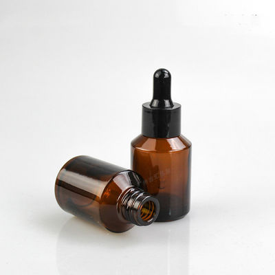 1oz 2oz 15ml 30ml 50ml Amber Empty Angled Shoulder Glass Dropper Essential Oil Bottle Packing Logo Customized Accepted