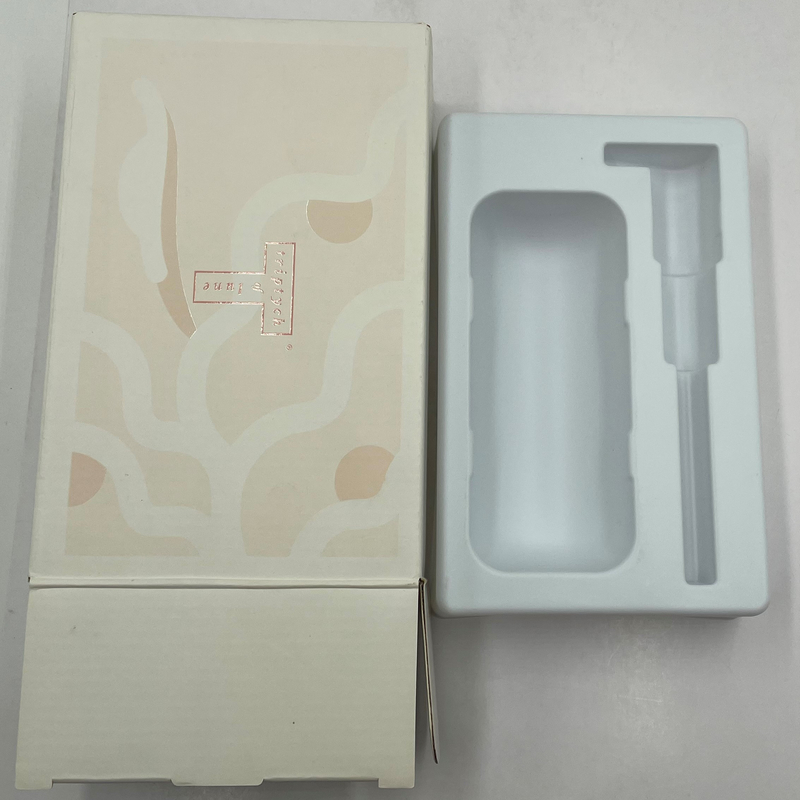 Foil Rose Logo Custom White Paper Packaging Spray Bottle  Drawer Box With PE Insert